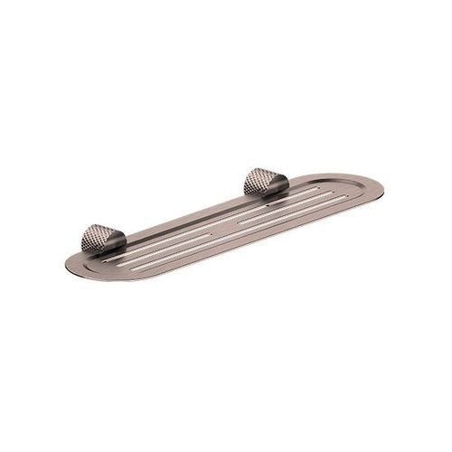 Opal Metal Shower Shelf Brushed Bronze