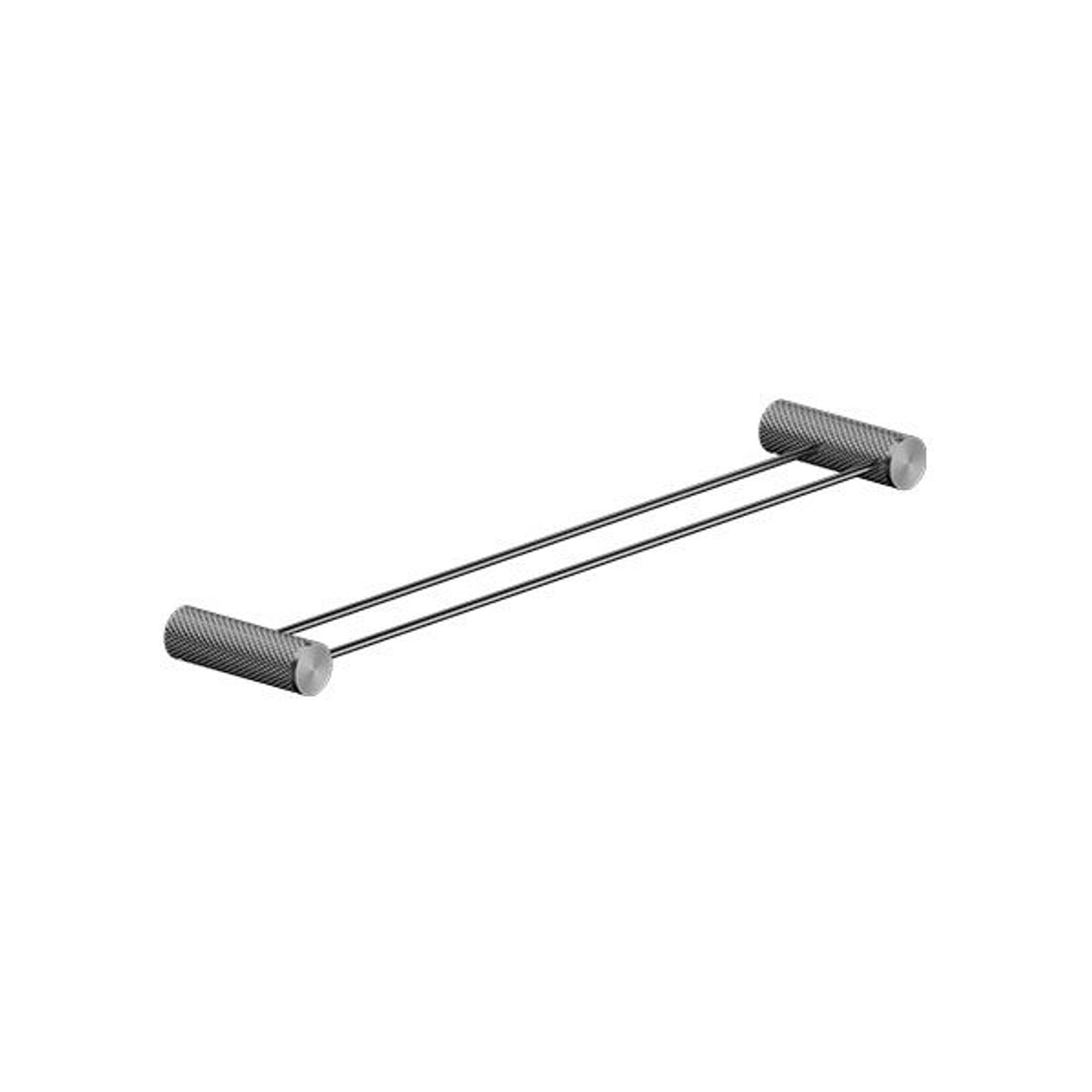 Opal Double Towel Rail 600mm Graphite