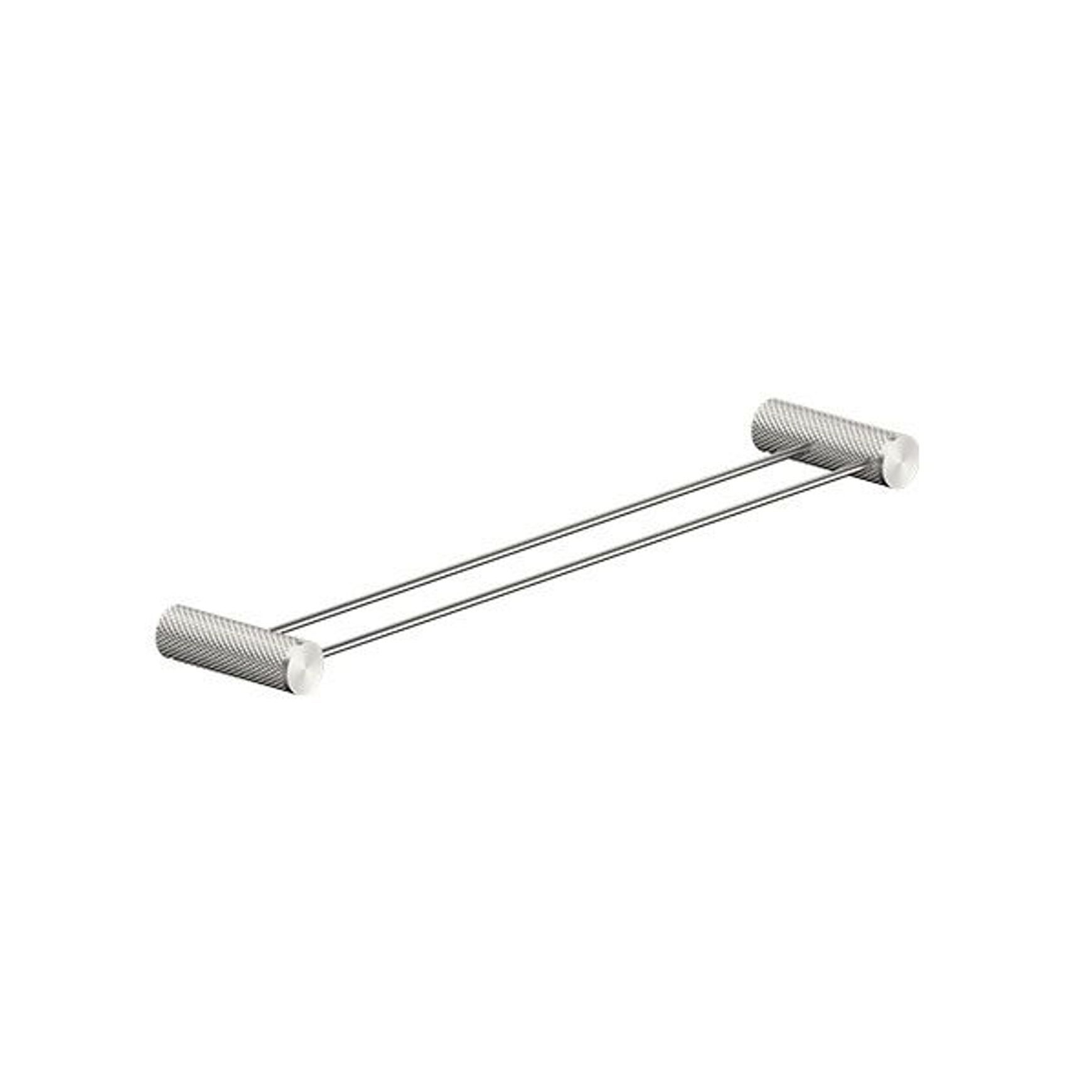 Opal Double Towel Rail 600mm Brushed Nickel