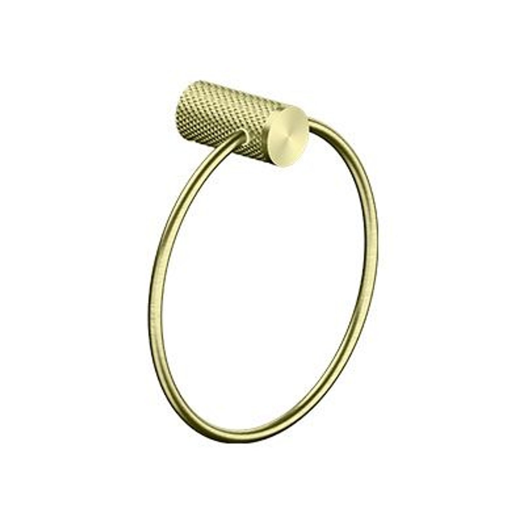Opal Towel Ring Brushed Gold