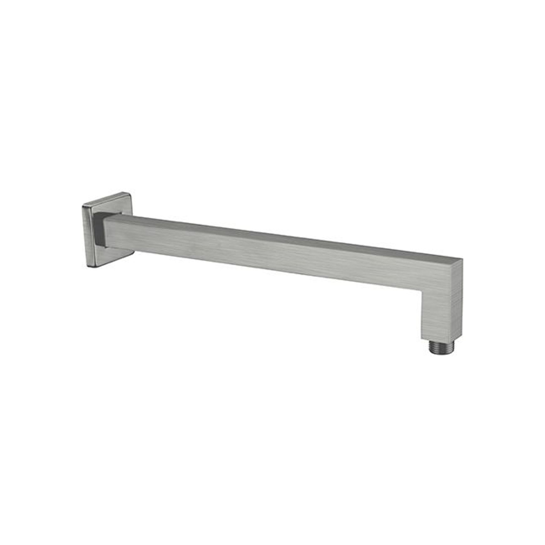 Square Shower Arm Gun Metal