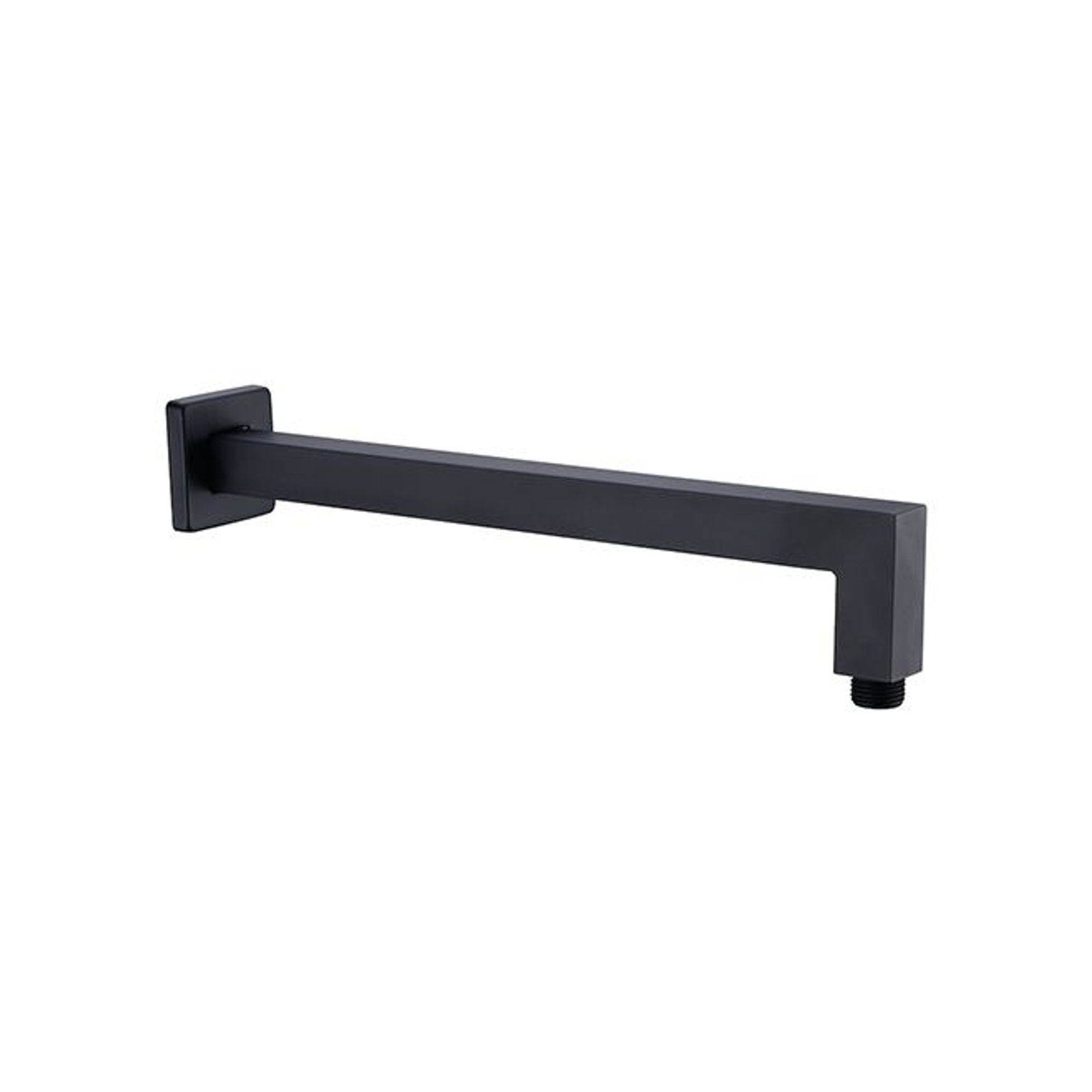 Square Shower Arm Matte Black