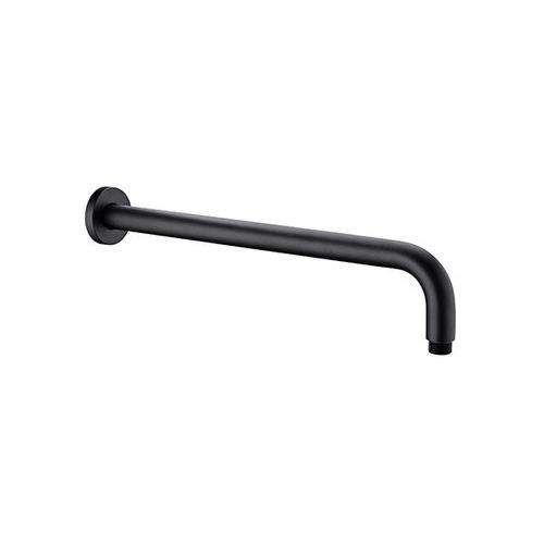 Round Shower Arm 500mm Length Matte Black