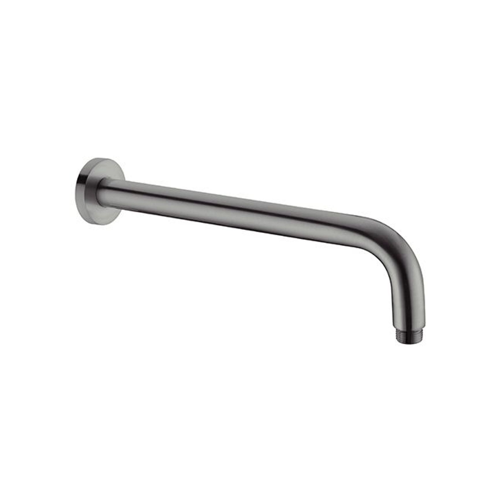 Round Shower Arm 330mm Length Gun Metal