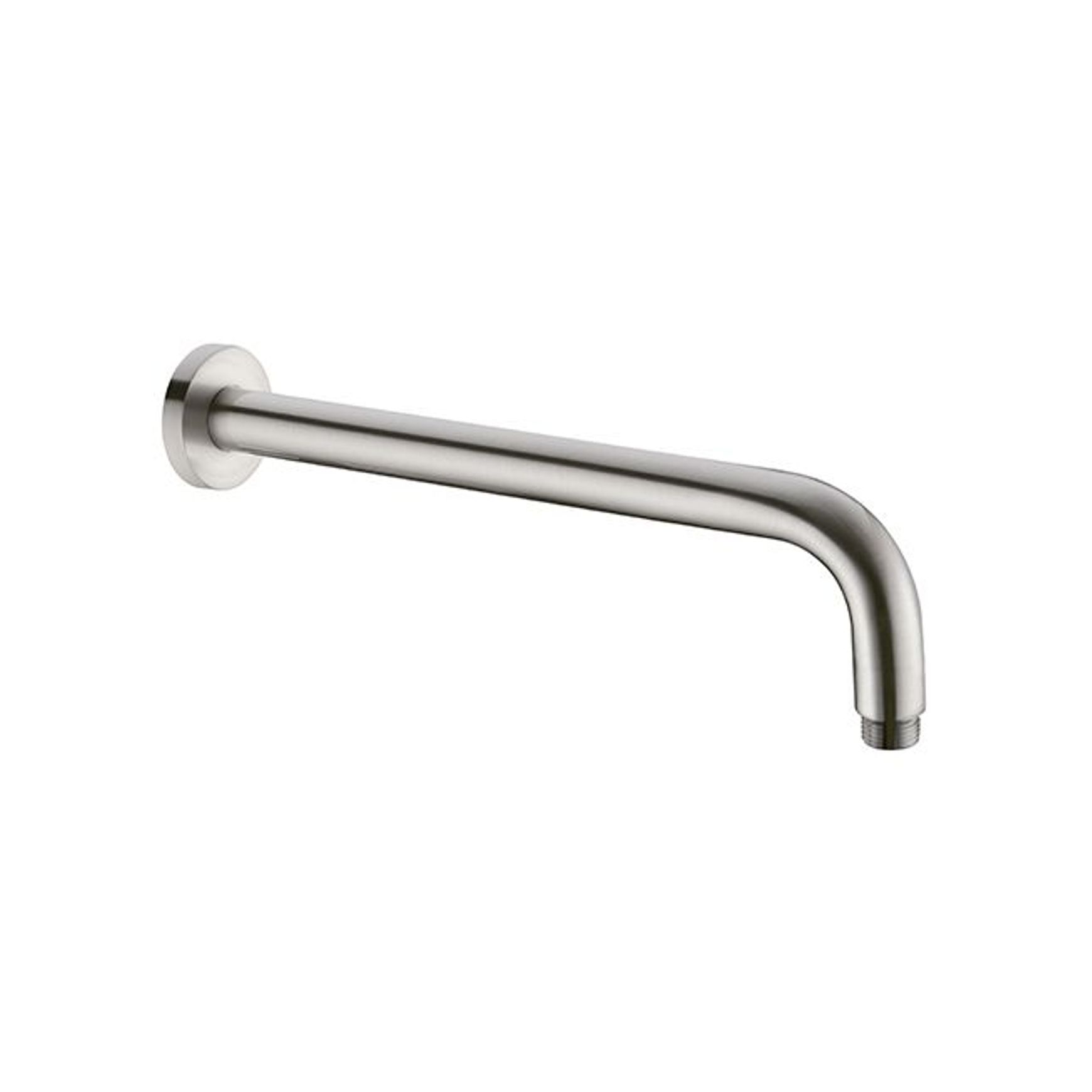 Round Shower Arm 330mm Length Brushed Nickel