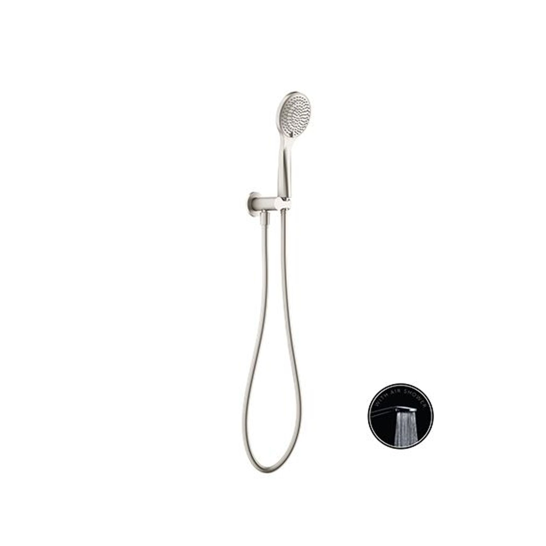 Opal Shower On Bracket With Air Shower Brushed Nickel