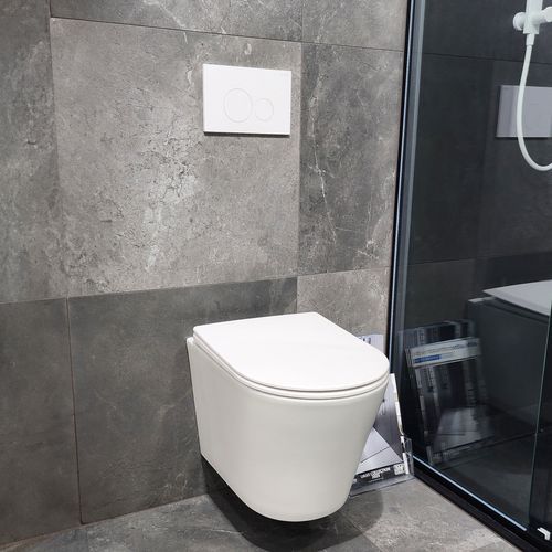 Pure Typhoon Wall Hung Toilet Suite X Matte White Btn