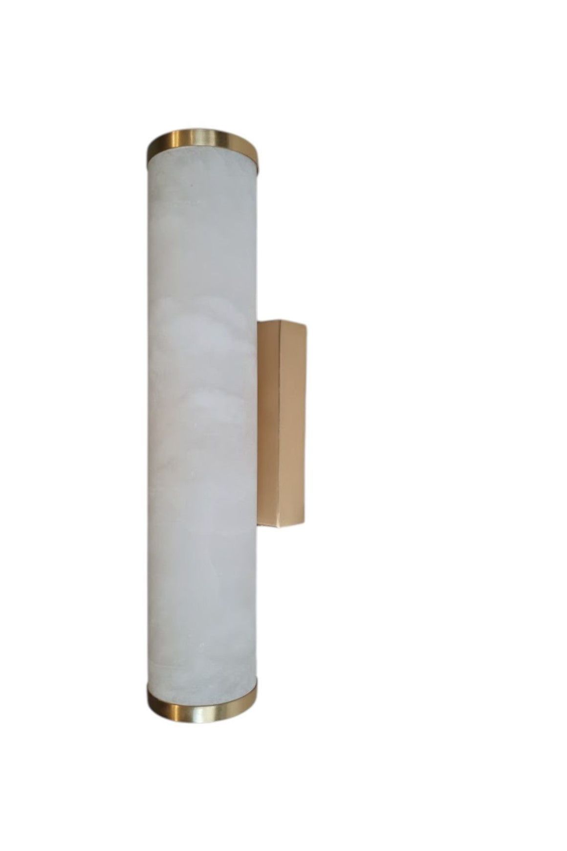 Natural Marble Cylinder Wall Sconce