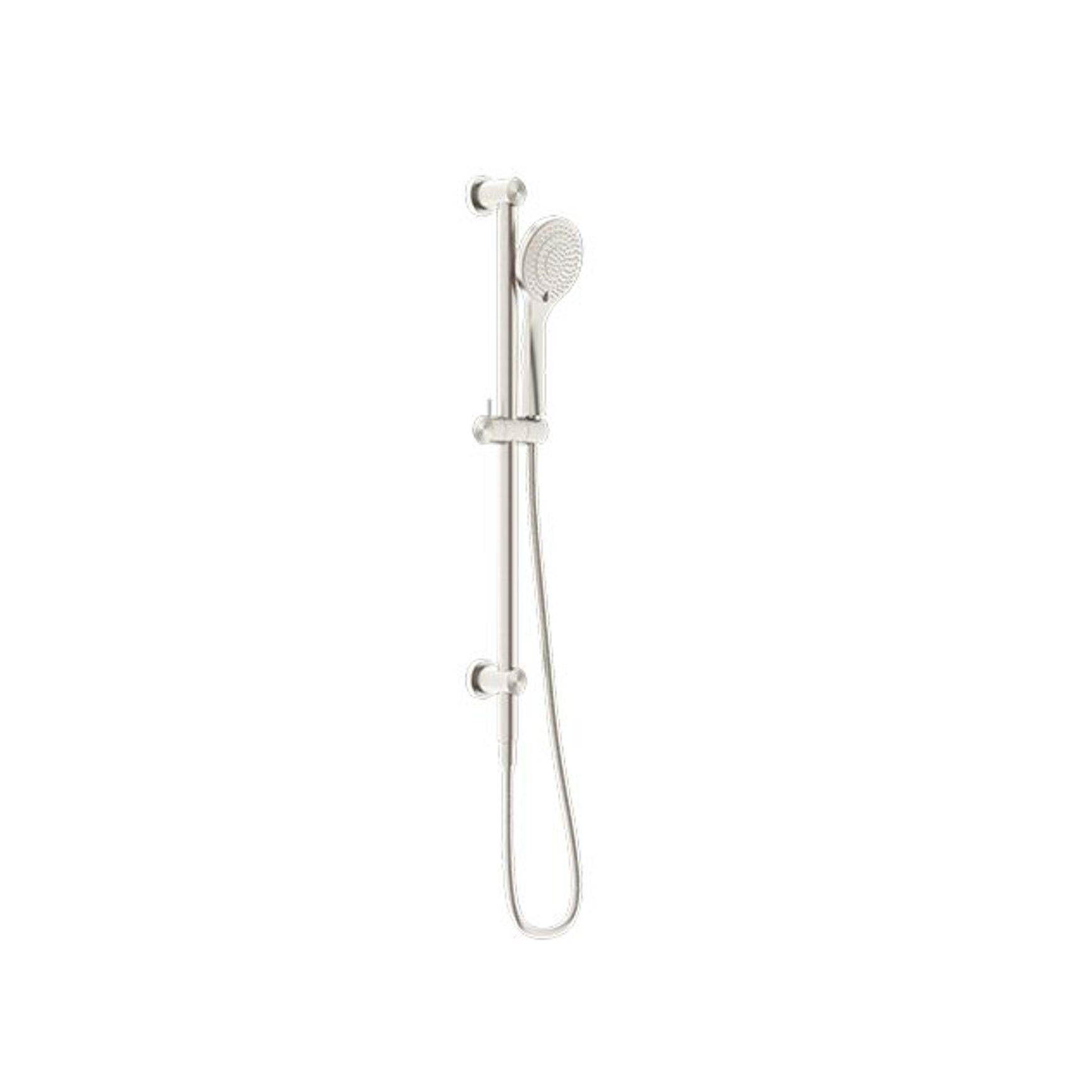 Mecca Shower Rail With Air Shower Brushed Nickel