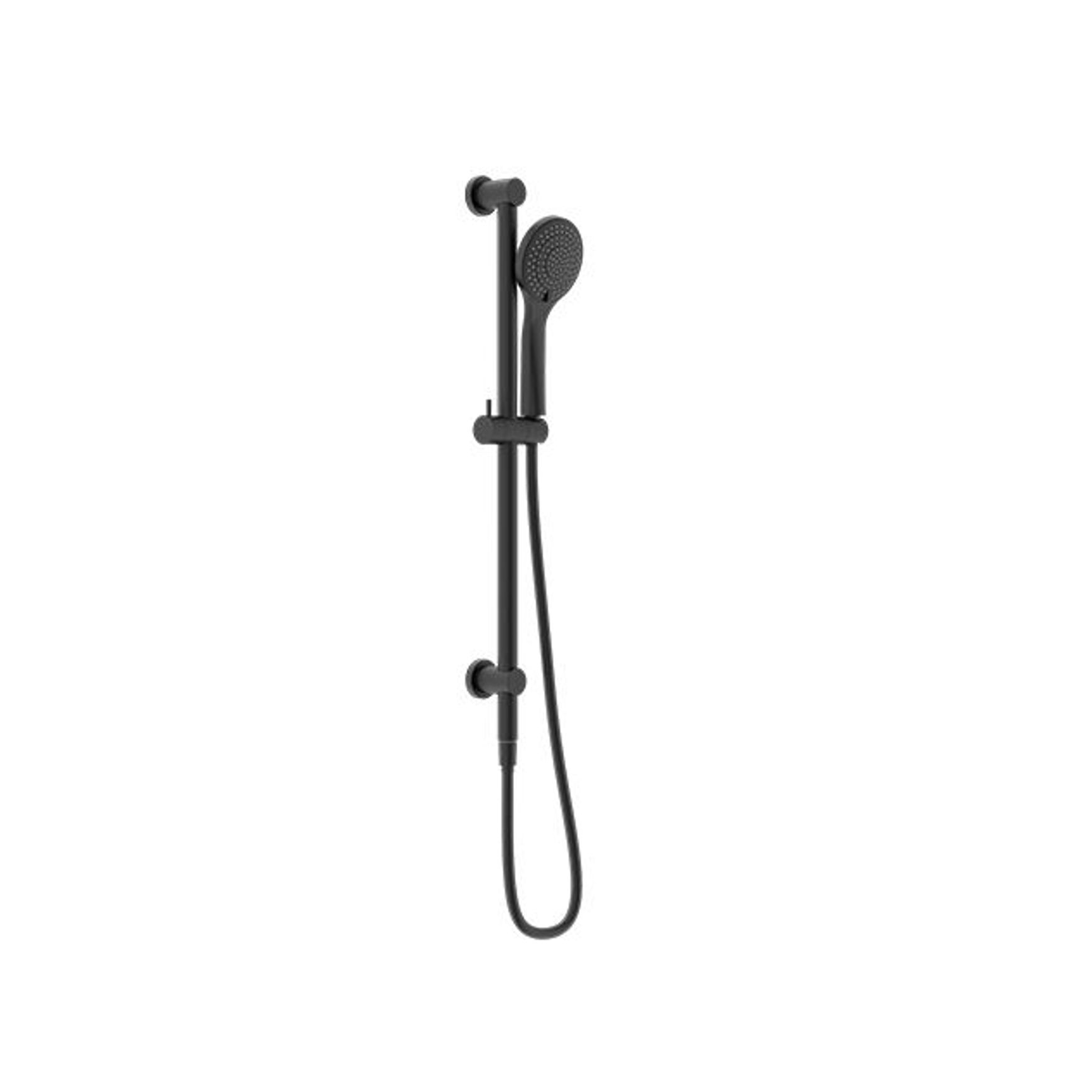 Mecca Shower Rail With Air Shower Matte Black