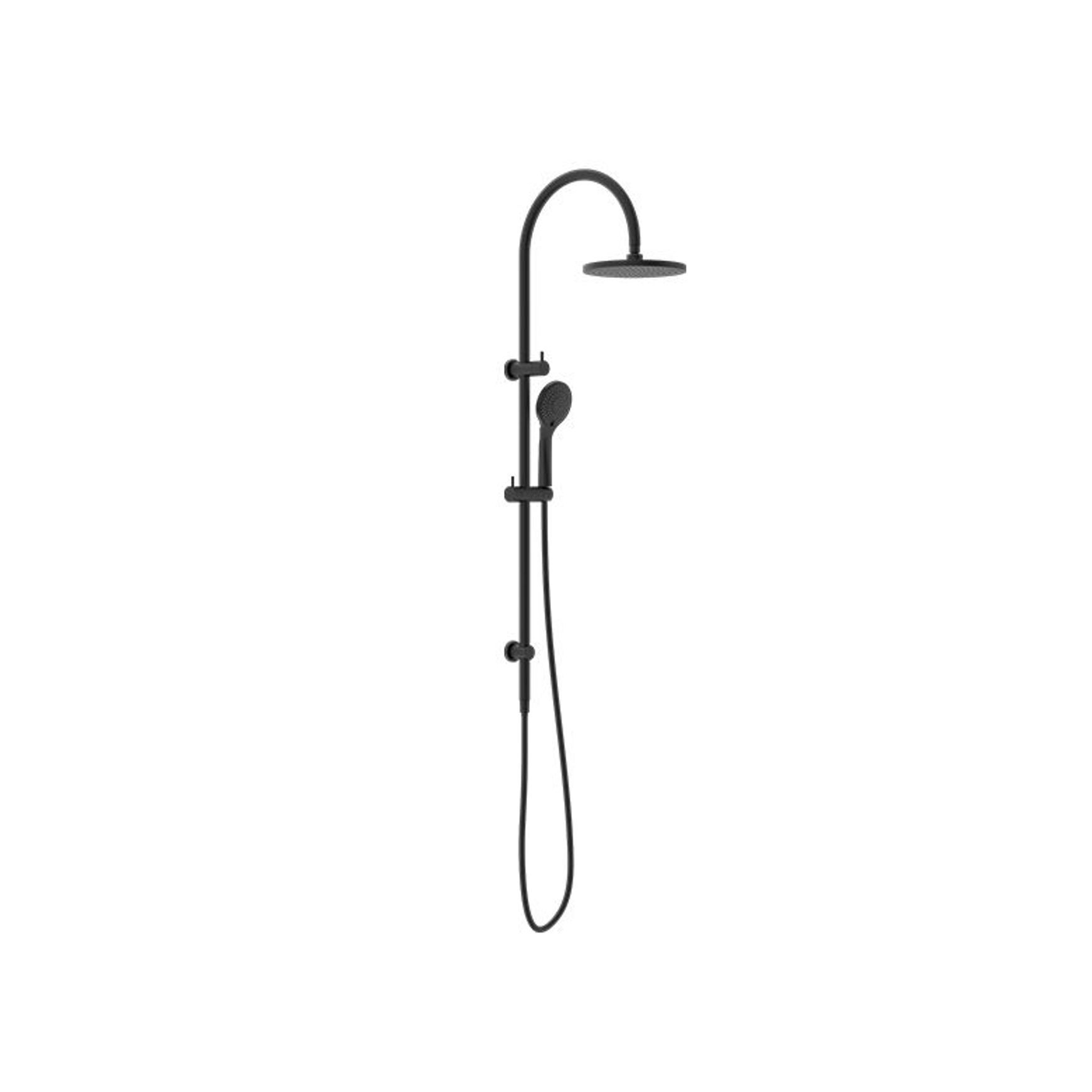 Mecca Twin Shower With Air Shower Matte Black