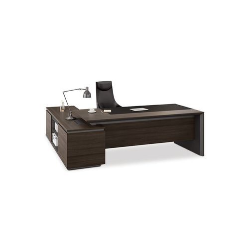 CARTER Executive Office Desk with Right Return 2.2M - Coffee & Charcoal