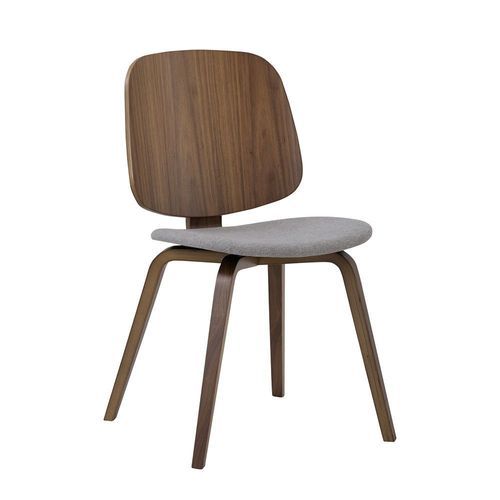 AVARIE Dining Chair - Grey & Walnut