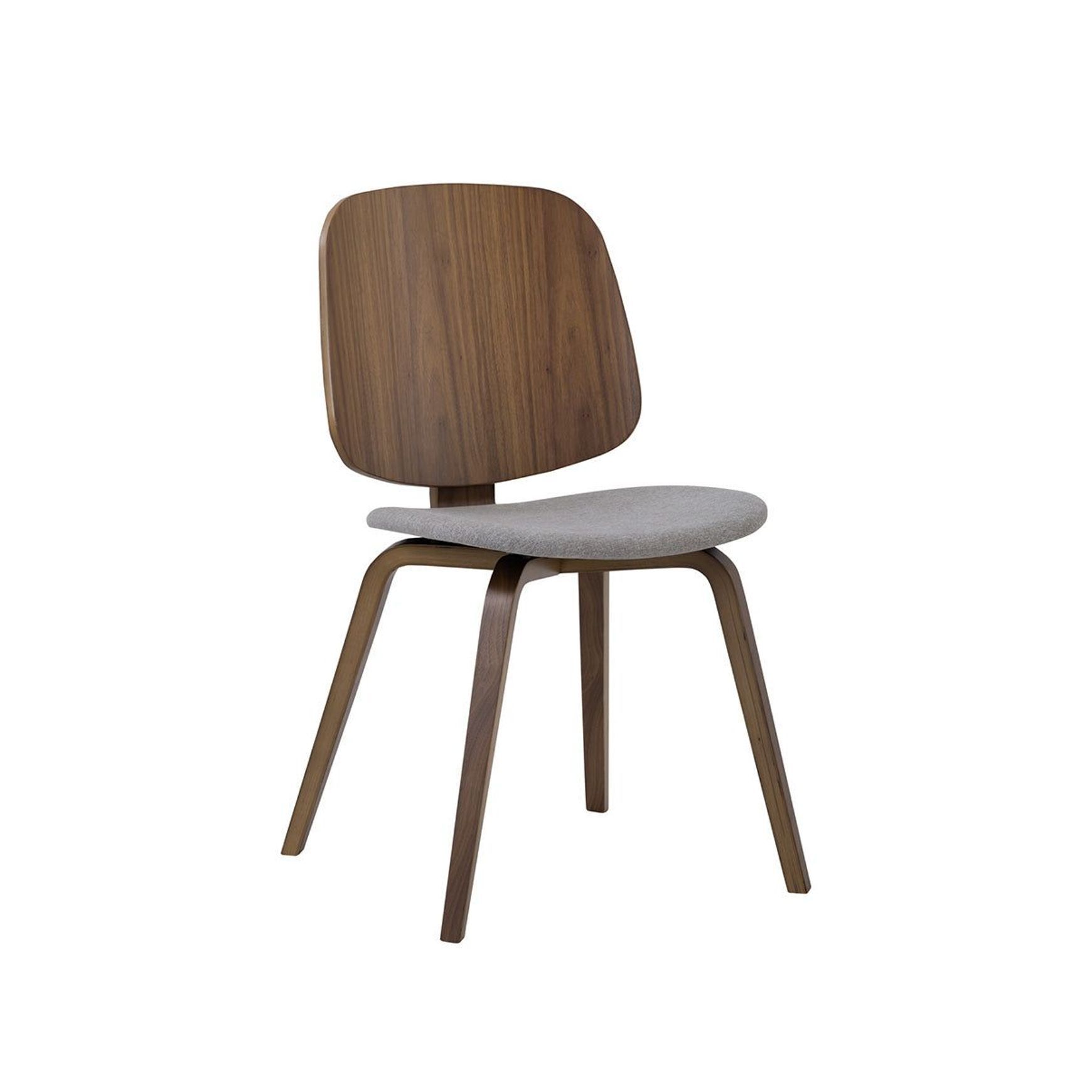 AVARIE Dining Chair - Grey & Walnut