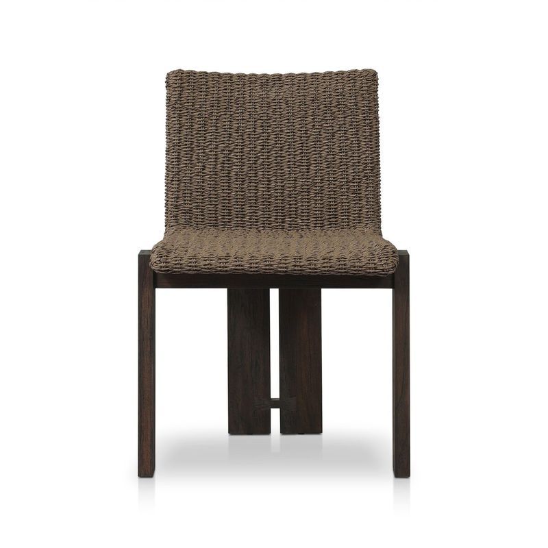 Roxy Outdoor Dining Chair in Faux Dark Hyacinth