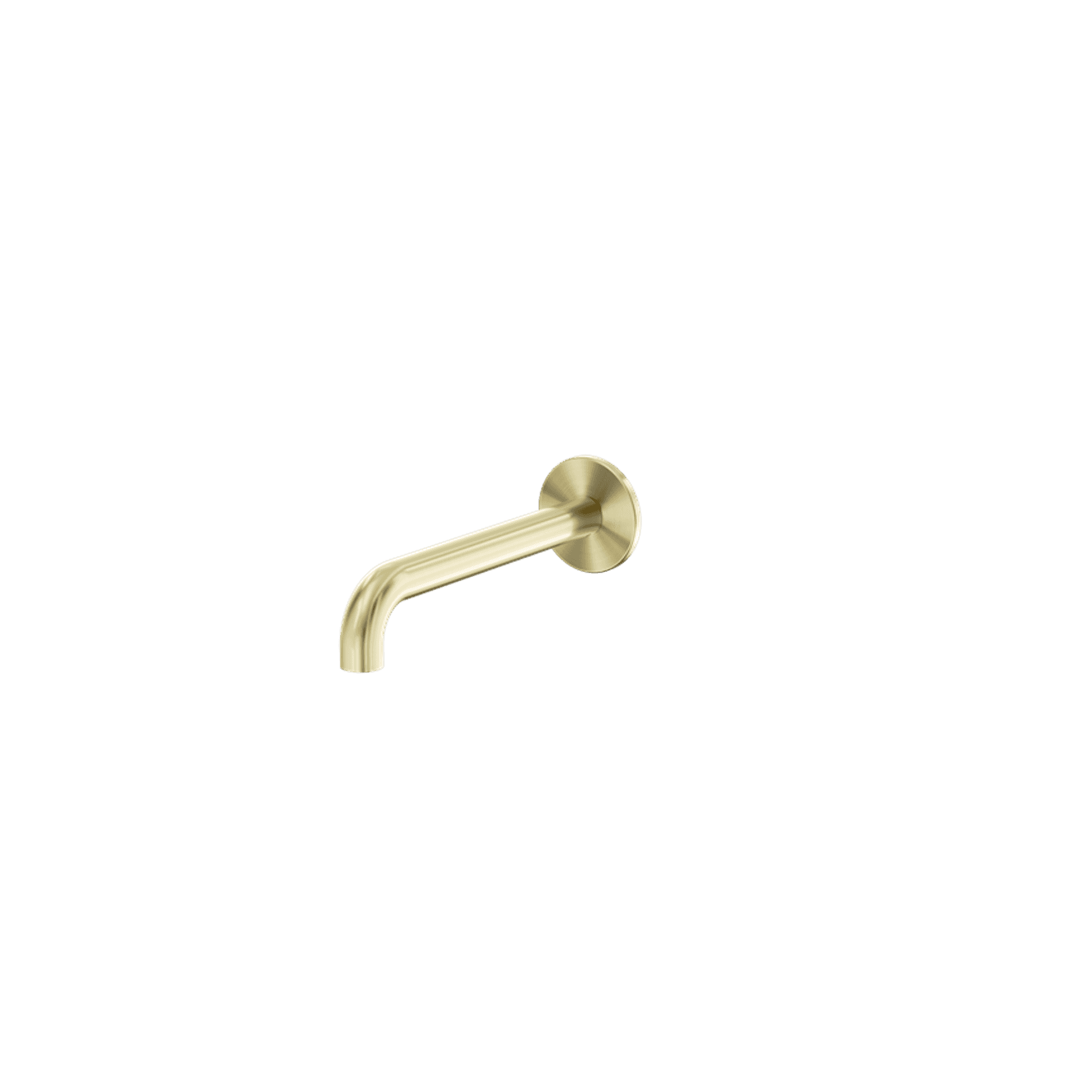 Serenity 220mm Wall Basin/Bath Set Spout only Brushed Gold
