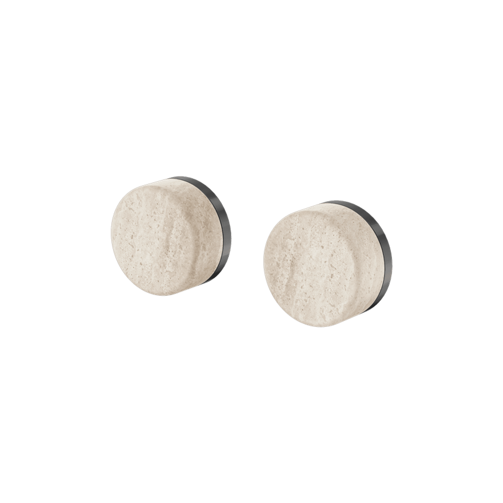 Serenity Wall Top Assembly With Rome Travertine Handle Gun Metal