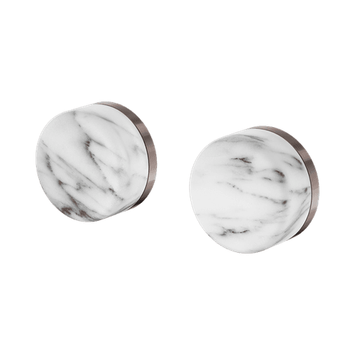 Serenity Wall Top Assembly With Arabescato Corchia Handle Brushed Bronze