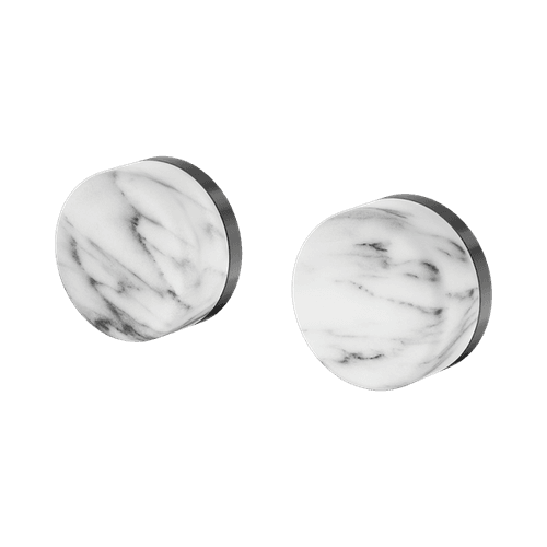 Serenity Wall Top Assembly With Arabescato Corchia Handle Gun Metal