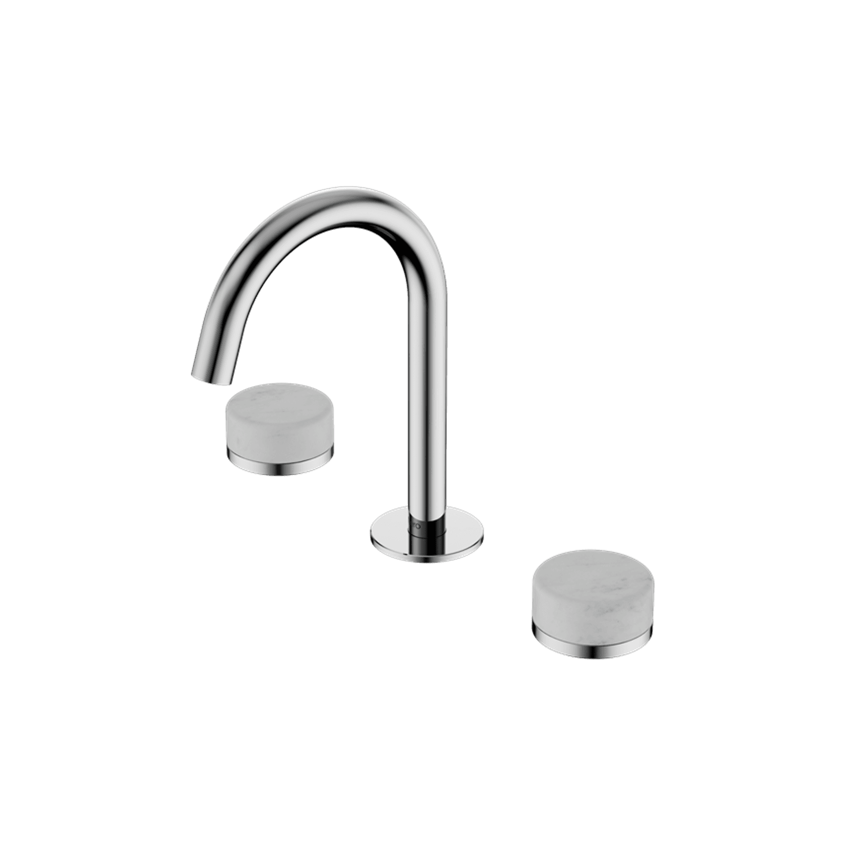 Serenity Basin Set Arc Spout With Carrara Handle Chrome