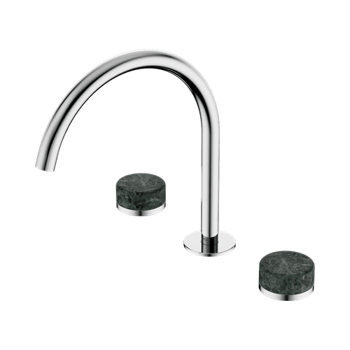 Serenity Bath/Kitchen Set Arc Spout With Verde Alpi Handle Chrome