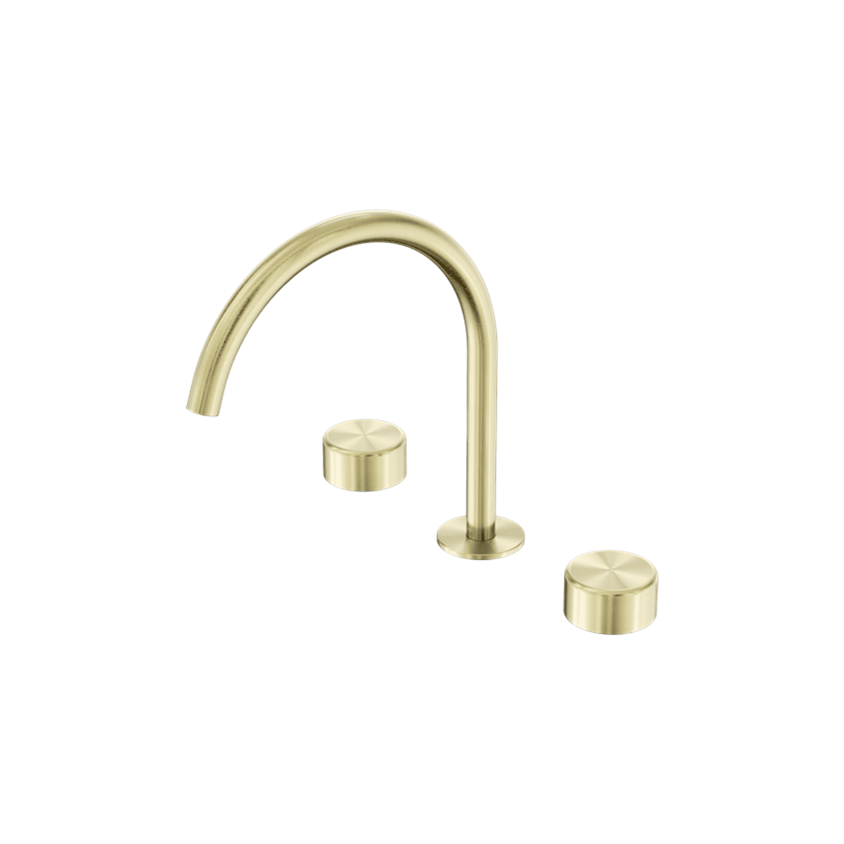Serenity Bath/Kitchen Set Arc Spout With Metal Handle Brushed Gold