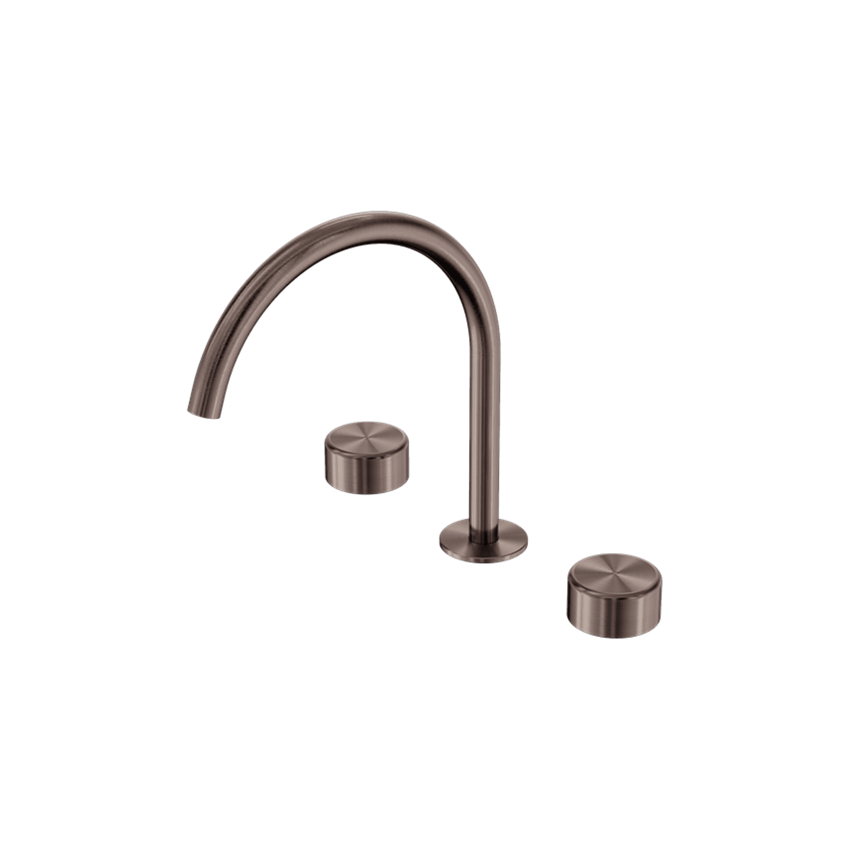 Serenity Bath/Kitchen Set Arc Spout With Metal Handle Brushed Bronze