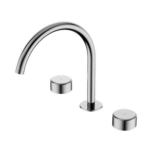 Serenity Bath/Kitchen Set Arc Spout With Metal Handle Chrome