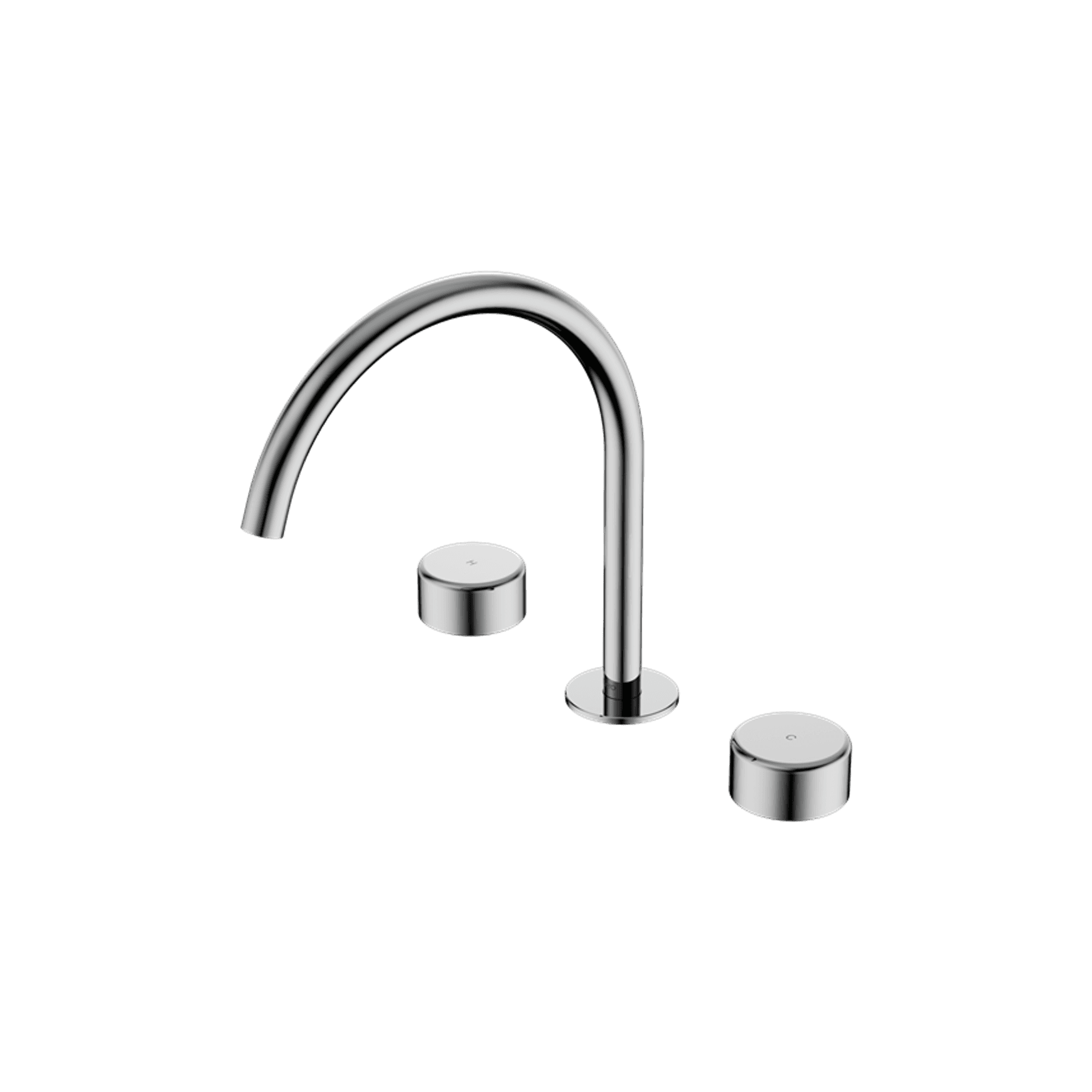 Serenity Bath/Kitchen Set Arc Spout With Metal Handle Chrome