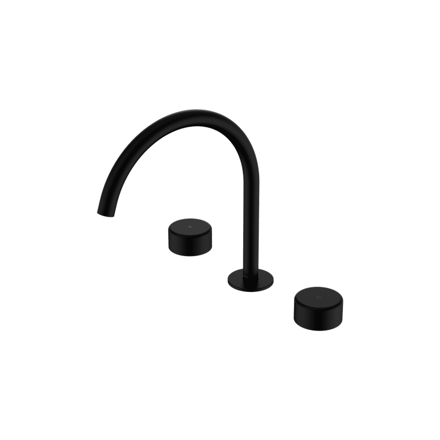 Serenity Bath/Kitchen Set Arc Spout With Metal Handle Matte Black