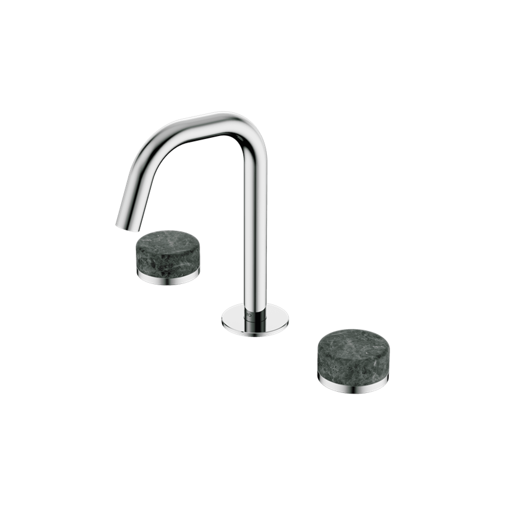 Serenity Basin Set Edge Spout With Verde Alpi Handle Chrome
