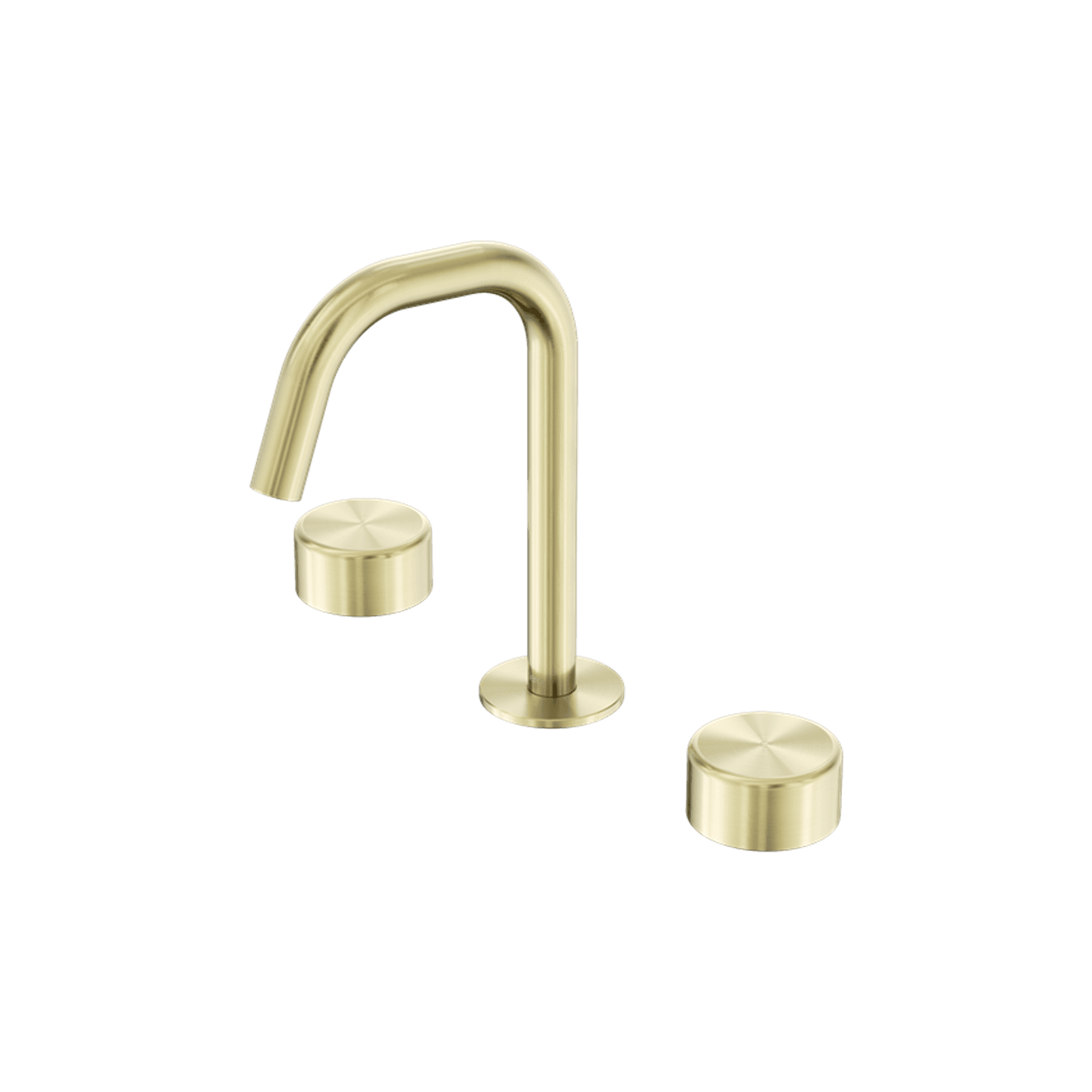 Serenity Basin Set Edge Spout With Metal Handle Brushed Gold