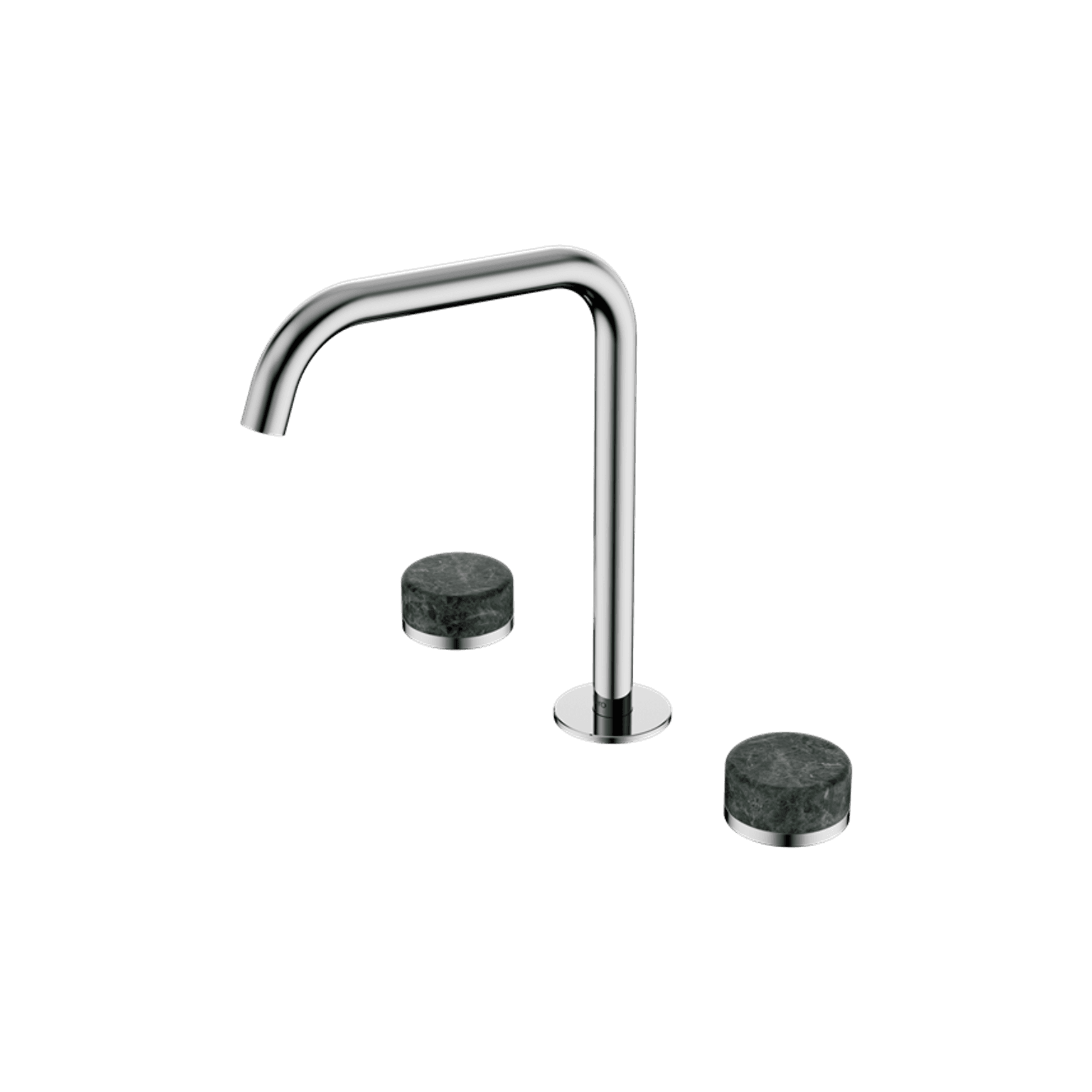 Serenity Bath/Kitchen Set Edge Spout With Verde Alpi Handle Chrome