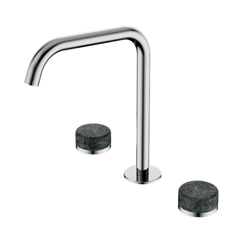 Serenity Bath/Kitchen Set Edge Spout With Verde Alpi Handle Chrome