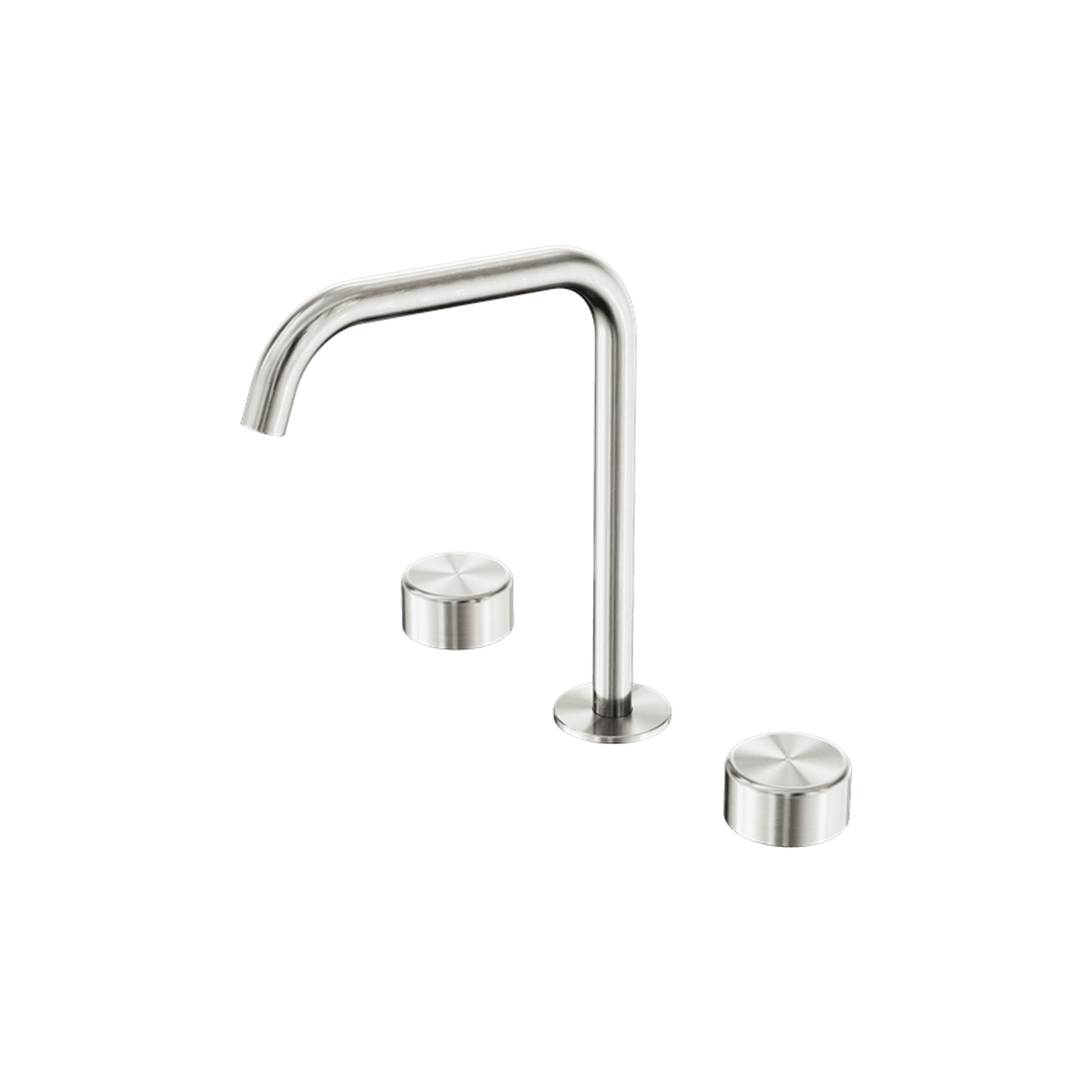 Serenity Bath/Kitchen Set Edge Spout With Metal Handle Brushed Nickel