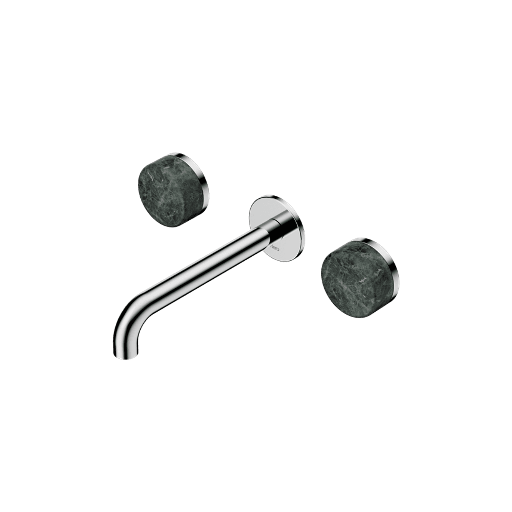 Serenity Wall Basin Set 185mm Spout With Verde Alpi Handle Chrome