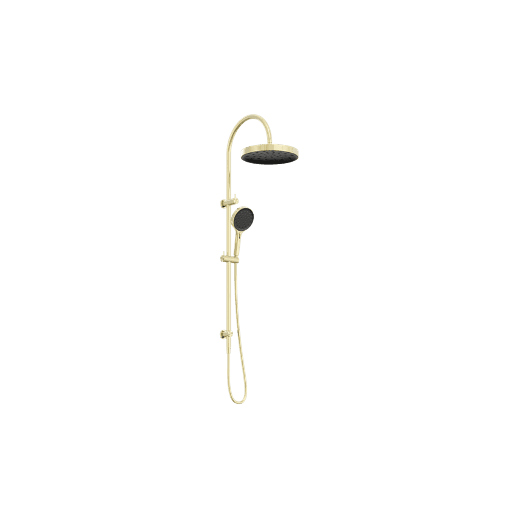 Serenity Twin Shower Brushed Gold