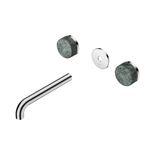 Serenity Wall Basin 185mm Spout + Verde Alpi Handle Chrome