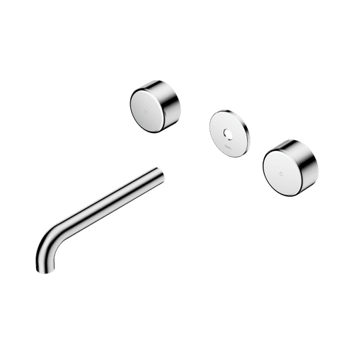 Serenity Wall Basin 185mm Spout + Metal Handle Chrome