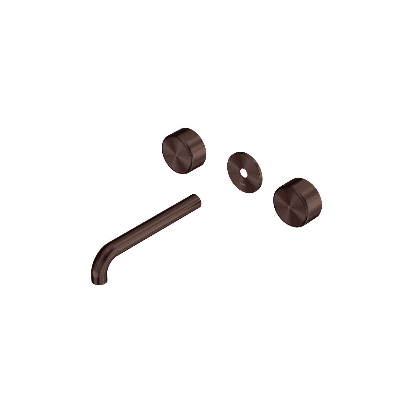 Serenity Wall Basin Set 185mm Spout With Metal Handle Trim Kit Only Rome Bronze