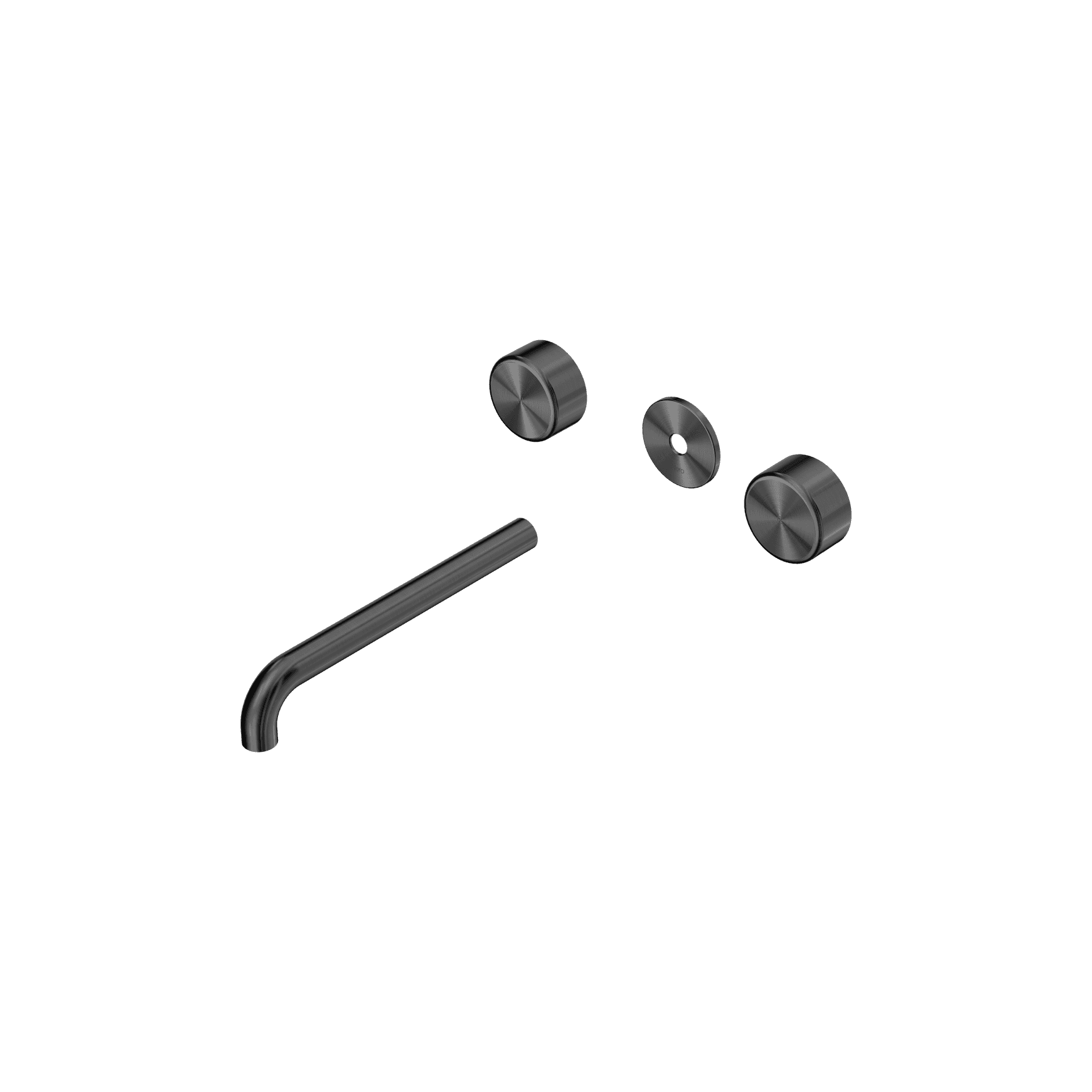 Serenity Wall Basin 220mm Spout + Metal Handle Gun Metal
