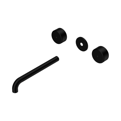 Serenity Wall Basin 220mm Spout + Metal Handle Matte Black