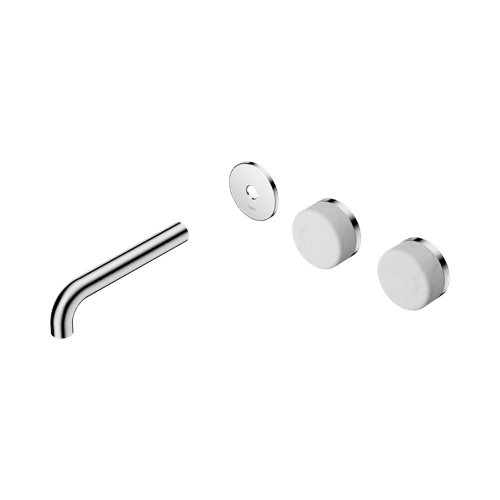 Serenity Wall Basin 160mm Offspout + Carrara Handle Chrome