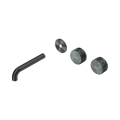 Serenity Wall Basin 160mm Offspout + Verde Alpi Handle Gun Metal