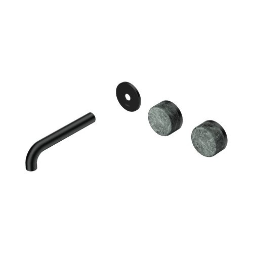 Serenity Wall Basin 160mm Offspout + Verde Alpi Handle Matte Black