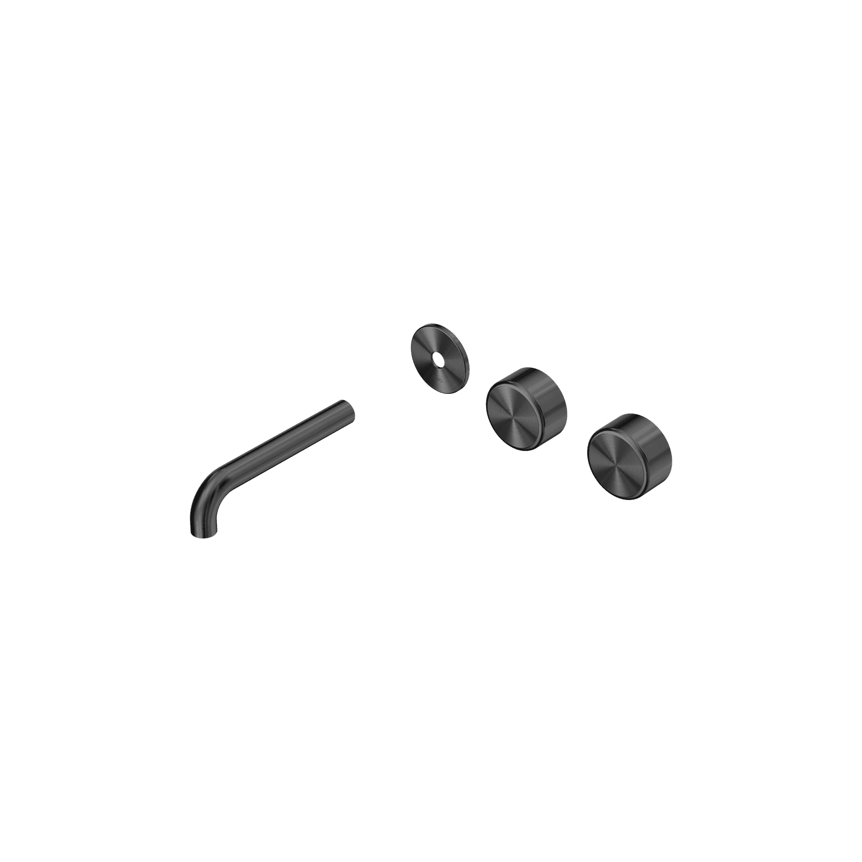 Serenity Wall Basin 160mm Offspout + Metal Handle Gun Metal