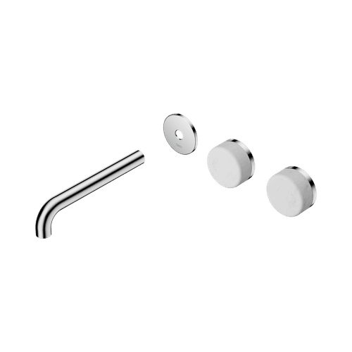 Serenity Wall Basin 185mm Offspout + Carrara Handle Chrome