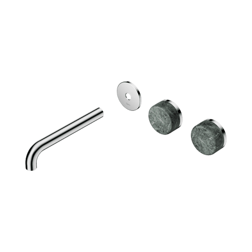 Serenity Wall Basin 185mm Offspout + Verde Alpi Handle Chrome