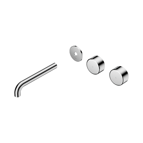 Serenity Wall Basin 185mm Offspout + Metal Handle Chrome