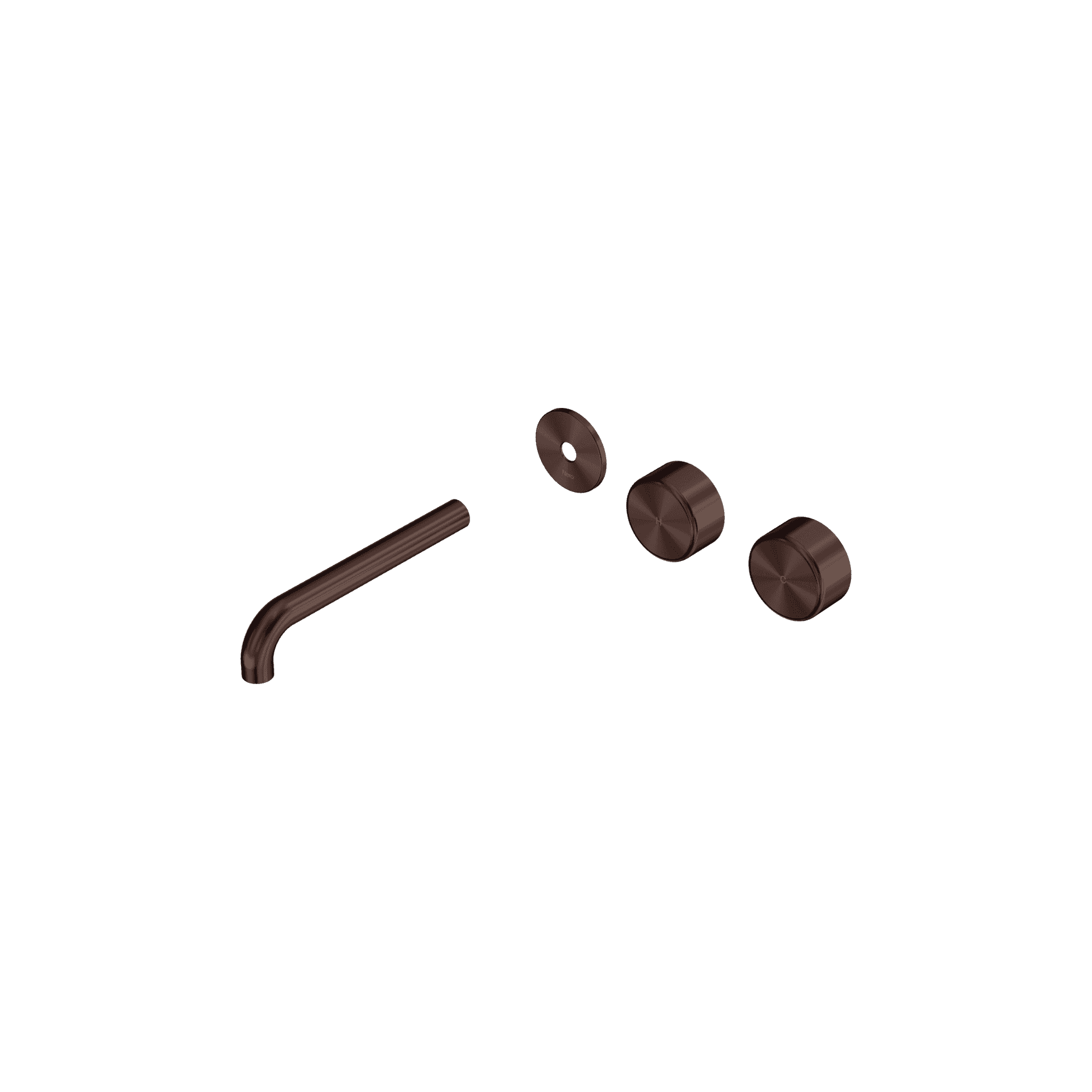Serenity Wall Basin Set 185mm Offset Spout With Metal Handle Trim Kit Only Rome Bronze